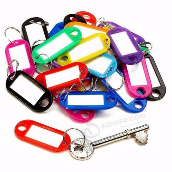 30pcs/Bag multicolor plastic PP Key card token luggage Tag hotel hotel number classification card personalized keychains