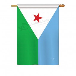 Djibouti Flags of The World Nationality Impressions Decorative Vertical 28