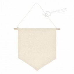 Stock Multicolor Wall Hanging Display Pennant Enamel Pin Banners Blank Canvas Flag for DIY Lapel Collections