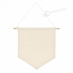 stock multicolor wall hanging display pennant enamel Pin banners blank canvas flag for DIY lapel collections