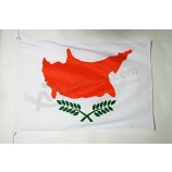 cyprus vlag 3 'x 5' extern gebruik - cypriotische vlaggen 100 x 150 cm - banner 3x5 ft tergal met ringen
