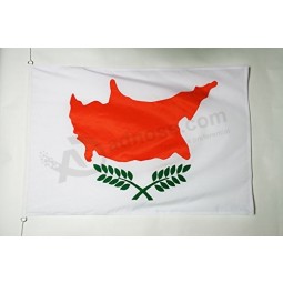 Cyprus Flag 3' x 5' External Use - Cypriot Flags 100 x 150 cm - Banner 3x5 ft tergal with Rings