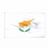 Cyprus flags polyester fabric , custom printed bunting flag