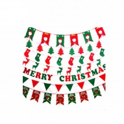 multi-style decoratieve kerstfeest polyester vilt wimpel vlag