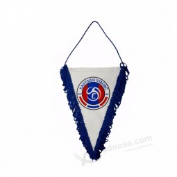 zhongshan oneway double layer satin with paper board customized pennant