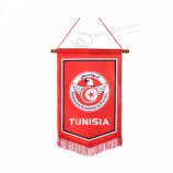 Wholesale custom pennants  polyester football soccer  team flag
