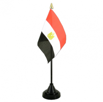 Polyester mini office Egypt table top flag