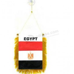 Rearview Mirror car SUV truck Egypt pennant flag