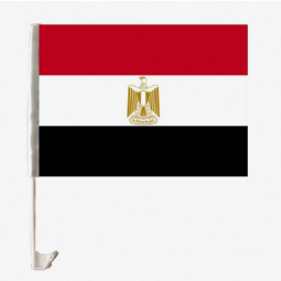 Factory directly selling car window Egypt flag with plastic pole