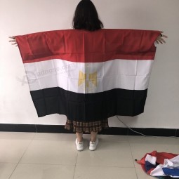 World Cup fan Egypt body flag Egypt cape fan flag 3*5ft