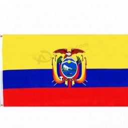 Yellow blue red bundle cloth bulk printing Ecuador country flag