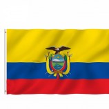 Wholesale 3*5ft 100% polyester Ecuador country flags for outdoor