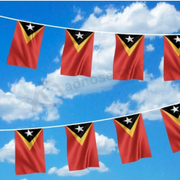 Decorative polyester East Timor country string flag