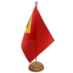 Hot selling East Timor table top flag pole stand sets