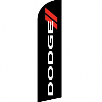 auto show polyester dodge advertising swooper flag
