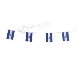 El salvador flags salvadoran small string flag banner mini national country world flags pennant banners For party events