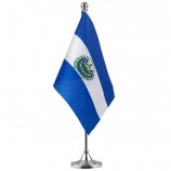 El salvador vlag El salvadorn vlag tafel vlag, bureau vlag, kantoor vlag, internationale wereld land vlaggen banners