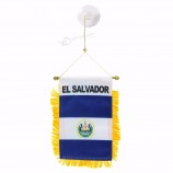 wholesale custom EL salvador window hanging flags