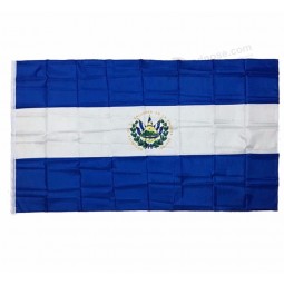 melhor qualidade 3 * 5FT poliéster El Salvador bandeira com dois ilhós