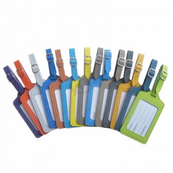 High Quality Stock Pu Leather Luggage Tag