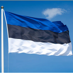 tecido de poliéster bandeira do país de estônia para o dia nacional