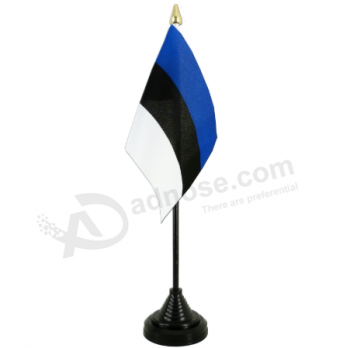 bandeira nacional personalizada da tabela de bandeiras da mesa do país de estónia