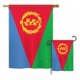 厄立特里亚世界民族印象国旗装饰垂直房子28“ X 40”花园13“ 18.5”套装