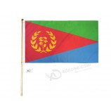 Wholesale Superstore 3x5 3'x5' Eritrea Polyester Flag with 5' (Foot) Flag Pole Kit with Wall Mount Bracket & Screws (Imported)