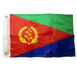 eritrea country 100% poliéster motocicleta barco bandera ojales resistentes a la decoloración doble costura premium penant house banner ojales