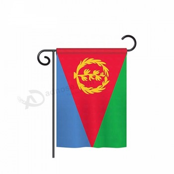 NX 30 * 45 cm soporte de metal personalizado país nacional exterior jardín de su casa bandera de eritrea
