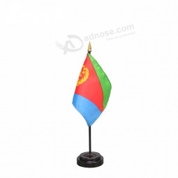 20*30cm plastic flagpole installation small custom table eritrea flag
