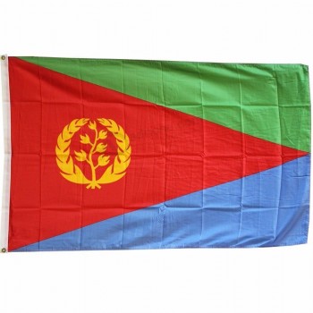 定制聚酯数字印刷厄立特里亚3x5厄立特里亚国旗