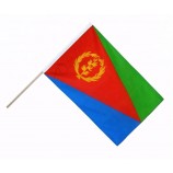 Eritrea hand flag , Eritrea 15-20cm hand waving flag ,Eritrea mini flag with black flagpole