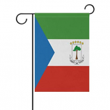 Bandeira decorativa de venda quente do jardim da Guiné Equatorial com polo