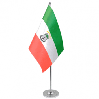 Bandeira nacional da tabela nacional da Guiné Equatorial da impressão profissional com base matel