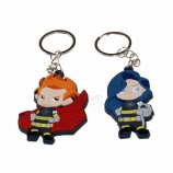 promotion custom 2D shape soft PVC keychains