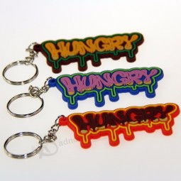 fashion key chain customized different color logo