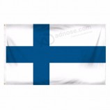 alta qualidade A cruz azul e branco bandeira finlandesa finlandesa