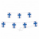 Bandeira nacional de cordas decorativas da Finlândia