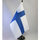 custom polyester finland finnish table meeting desk flag