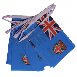 Decorative Mini Polyester Fiji Bunting Banner Flag