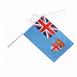 digital print small mini fiji hand flag banner