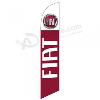 bandeira de pena de ações de 12 pés Fiat Kit com vara e espigão