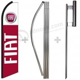 Fiat Swooper Feather Flag, Flagpole, & Ground Spike Kit
