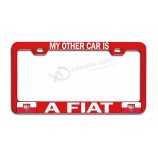 Makoroni - MY OTHER CAR IS A FIAT Polish Rd Metal Auto License Plate Frame, License Tag Holder