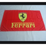 impresión digital 3x5ft personalizado ferrari logo publicidad bandera