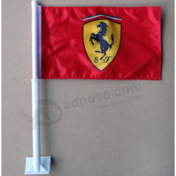 bandera de logotipo ferrari personalizada para ventana de coche bandera de coche ferrari