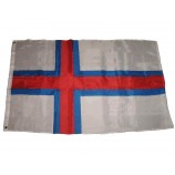 faroe island super polyester nylon flag 3'x5' house banner 90cm x 150cm grommets double stitched premium quality indoor outdoor pole pennant