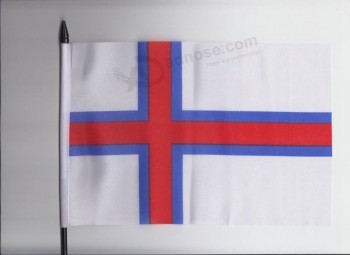 Faroe Islands Medium Hand Held Flag 23cm x 15cm