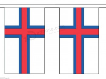 法罗群岛丹麦串30旗聚酯材料彩布-9m（30'）长